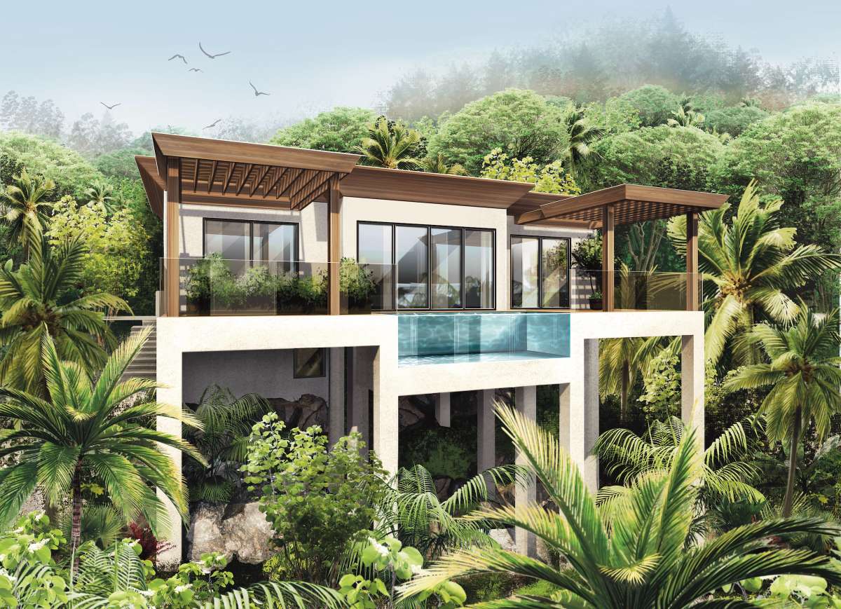 Hillside Villa Community villa exterior with pool