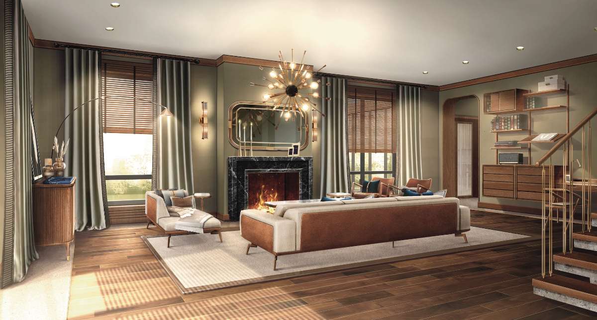 Interior visualization example