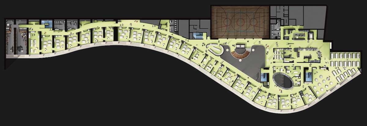 International School of Monaco first-floor plan