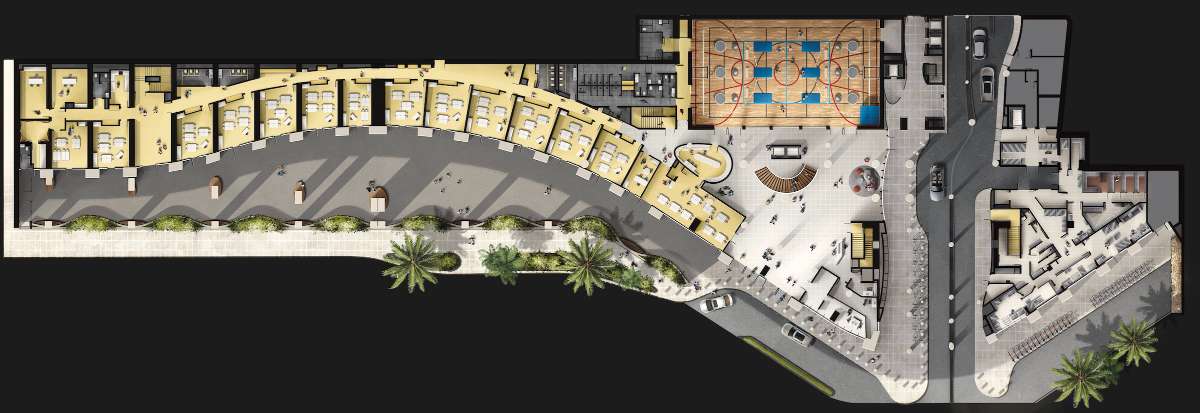 International School of Monaco ground-floor plan