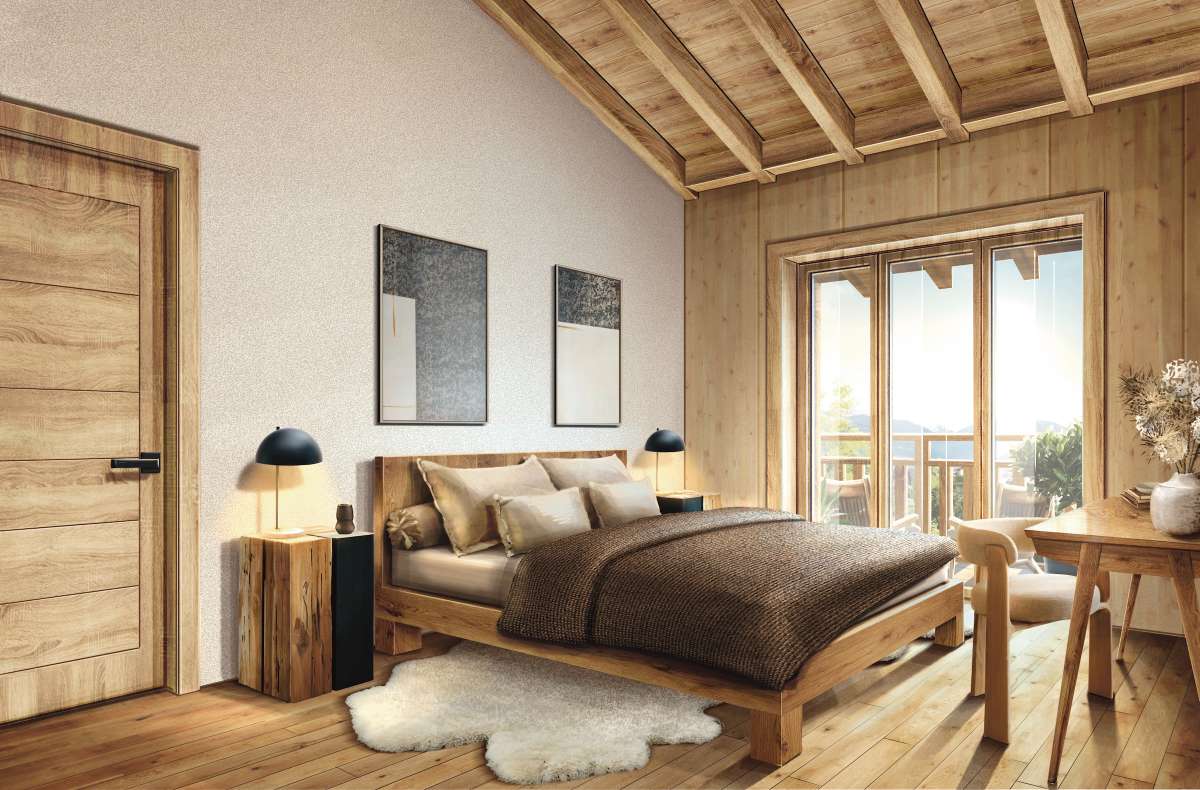 Le Wolfi bedroom with balcony