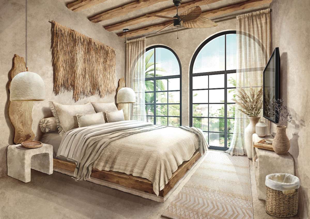 San José del Cabo residences, bedroom interior